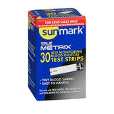 Sunmark True Metrix Self Monitoring Blood Glucose Test Strips 30 Each By Sunmark