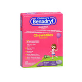 Benadryl Children'S Allergy Chewable Tablets Grape Flavored 20 Tabs By Benadryl