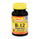 Sundance B-12 + Folic Acid Fast Dissolve Tablets 60 Tabs By Sundance