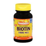 Sundance High Potency Biotin Tablets 60 Tabs By Sundance