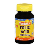 Sundance Folic Acid Tablets 250 Tabs By Sundance