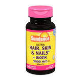 Sundance Ultra Hair - Skin & Nails + Biotin Coated Caplets 60 Tabs By Sundance