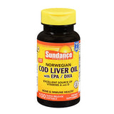 Sundance Norwegian Cod Liver Oil With EPA-DHA Quick Release Softgels 100 Tabs By Sundance