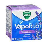 Vicks Vaporub Cough Suppressant Topical Analgesic Ointment Lavender Scent 1.76 Oz By Vicks