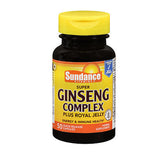 Sundance Vitamins Super Ginseng Complex Plus Royal Jelly Quick Release Capsules 50 Caps By Sundance