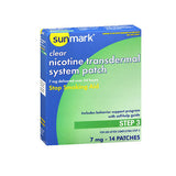 Sunmark Clear Nicotine Transdermal System Patches Step 3 Count of 14 By Sunmark