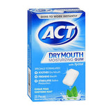 Act Dry Mouth Moisturizing Gum With Xylitol Sugar Free Soothing Mint 20 Each By Act