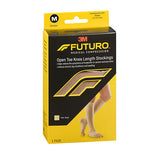 Futuro 의료 압축 오픈 발가락 무릎 길이 스타킹 남여 공용 중간 베이지 회사 1 각 3M