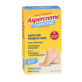 Aspercreme With 4% Lidocaine Foot Pain Creme Odor Free 1 Each By Aspercreme