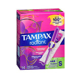 Tampax 래디언트 탐폰 레귤러 슈퍼 14개 각각 By Tampax