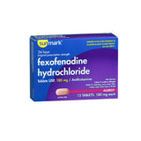 Sunmark 24 Hour Fexofenadine Hydrochloride Tablets 180 mg 15 Tabs By Sunmark
