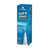 Cold and Sinus Nasal Spray 0.8 Oz By NatraBio
