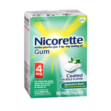 Nicorette Stop Smoking Aid Gum Spearmint Burst with a Hint of Chamomile 100 Each By Nicorette