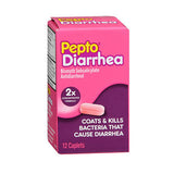 Pepto-Bismol Diarrhea Caplets 12 Caplets By Pepto-Bismol