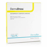 Composite Dressing Waterproof DermaDress 4 X 10 Inch Sterile Count of 10 By DermaRite