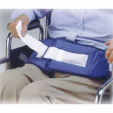 Resident-Release Wheelchair Safety Belt Skil-Care One Size Fits Most Hook and Loop Closure 2-Strap Blue 1 Each by Skil-Care