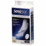 Diabetic Compression Socks JOBST  Sensifoot Crew Large Black Closed Toe Count of 1 By Jobst