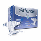 Unisex Adult Incontinence Brief Attends  Advanced Tab Closure Medium Disposable Heavy Absorbency Case of 96 by Attends