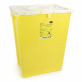 Chemotherapy Sharps Container McKesson Prevent  20-4/5 H X 17-3/10 W X 13 L Inch 12 Gallon Yellow Case of 8 by McKesson