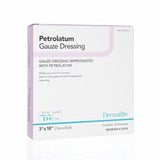 Impregnated Dressing DermaLite 3 X 18 Inch Gauze Petrolatum Sterile Count of 12 By DermaRite