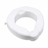 Raised Toilet Seat Carex  4-1/4 Inch Height White 500 lbs. Weight Capacity Count of 1 By Carex