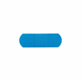 Metal Detectable Adhesive Strip American  White Cross 1 X 3 Inch Fabric Rectangle Blue Sterile Count of 1300 By Dukal