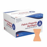 Adhesive Strip Dynarex  1-3/4 X 2 Inch Fabric Fingertip White Sterile Count of 100 By Dynarex