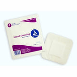 Adhesive Dressing Dynarex 4 X 4 Inch NonWoven / Cotton Square White Sterile Count of 25 By Dynarex
