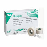 Medical Tape 3M Durapore Silk-Like Cloth 1 Inch X 10 Yard White NonSterile White Case of 120 by 3M