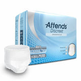 Male Adult Absorbent Underwear Attends  Discreet Pull On with Tear Away Seams Small / Medium Disposa Count of 20 By Attends
