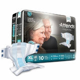 Unisex Adult Incontinence Brief Attends Premier X-Large 10 Count Case of 4) by Attends
