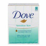 Soap Dove  Sensitive Skin Bar 4 oz. Individually Wrapped Unscented Count of 8 By Dove