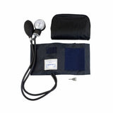 Aneroid Sphygmomanometer with Cuff Dynarex  2-Tube Inflation Pump Adult Size Black 1 Each by Dynarex
