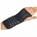 Wrist Splint Cinch-Lock Suede / Flannel Left Hand Black Large Count of 1 By DJO