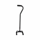 Small Base Quad Cane Carex  Aluminum 28 to 37 Inch Height Black Count of 1 By Carex
