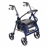 4 Wheel Rollator drive Duet Black Folding Aluminum Frame Black 1 Each by Drive Medical