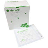 Adhesive Dressing Mepore  3-3/5 X 4 Inch NonWoven Spunlace Polyester Rectangle White Sterile Count of 400 By Molnlycke