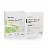 Adhesive Strip McKesson 1 X 3 Inch Silicone Rectangle Sheer Sterile Count of 10 By McKesson