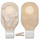 Ostomy Pouch Premier One-Piece System 12 Inch Length 2-1/2 Inch Stoma Drainable Flat, Trim To Fit Count of 10 By Hollister
