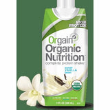 Oral Supplement Orgain  Organic Nutritional Shake Sweet Vanilla Bean Flavor 11 oz. Container Carton  Count of 1 By Orgain