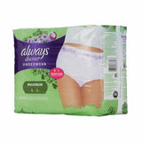 Female Adult Absorbent Underwear Always  Discreet Pull On with Tear Away Seams Large Disposable Heav Count of 17 By Always Discreet