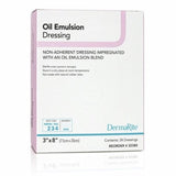 Oil Emulsion Impregnated Dressing DermaRite 3 X 8 Inch Mesh Gauze Petrolatum Emulsion Sterile Count of 24 By DermaRite