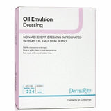 Oil Emulsion Impregnated Dressing DermaRite 3 X 3 Inch Mesh Gauze Petrolatum Emulsion Sterile Count of 50 By DermaRite