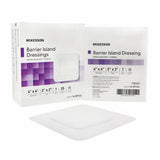 Composite Barrier Island Dressing Water Resistant McKesson 4 X 4 Inch Polypropylene / Rayon 2 X 2 In Count of 25 By McKesson