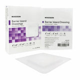 Composite Barrier Island Dressing Water Resistant McKesson 6 X 6 Inch Polypropylene / Rayon 4 X 4 In Count of 25 By McKesson