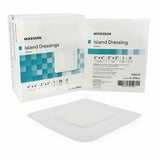 Adhesive Dressing McKesson 4 X 4 Inch Polypropylene / Rayon Square White Sterile Count of 1 by McKesson