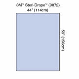 General Purpose Drape 3M Steri-Drape Drape Sheet / Back Table Cover 44 W X 59 L Inch Sterile Case of 80 by 3M
