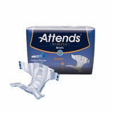 Unisex Adult Incontinence Brief Stretch Medium / Regular Disposable Heavy Absorbency Count of 24 By Attends