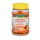 Turmeric Curcumin + Ginger Gummies Natural Peach Flavor 70 Vegan Gummies By Sundance