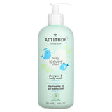 Baby Leaves 2-in-1 Shampoo Night Almond Milk 16 Oz by Attitude